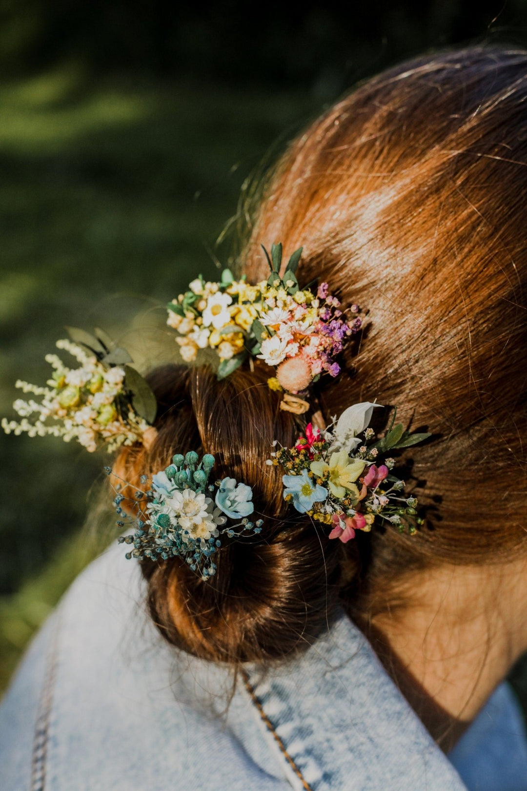 Wildflower Hairpins: Bridal Hair Accessories – handmade floral hair accessory by magaela