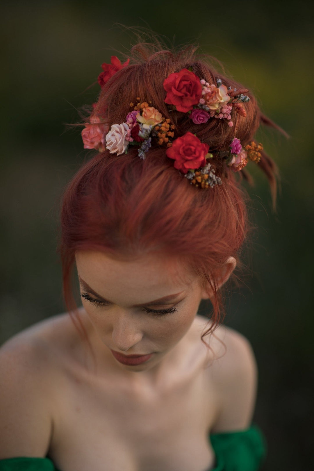 Frida Flower Hair Pins: Wedding Hair Clips, Customizable Jewelry – handmade floral hair accessory by magaela