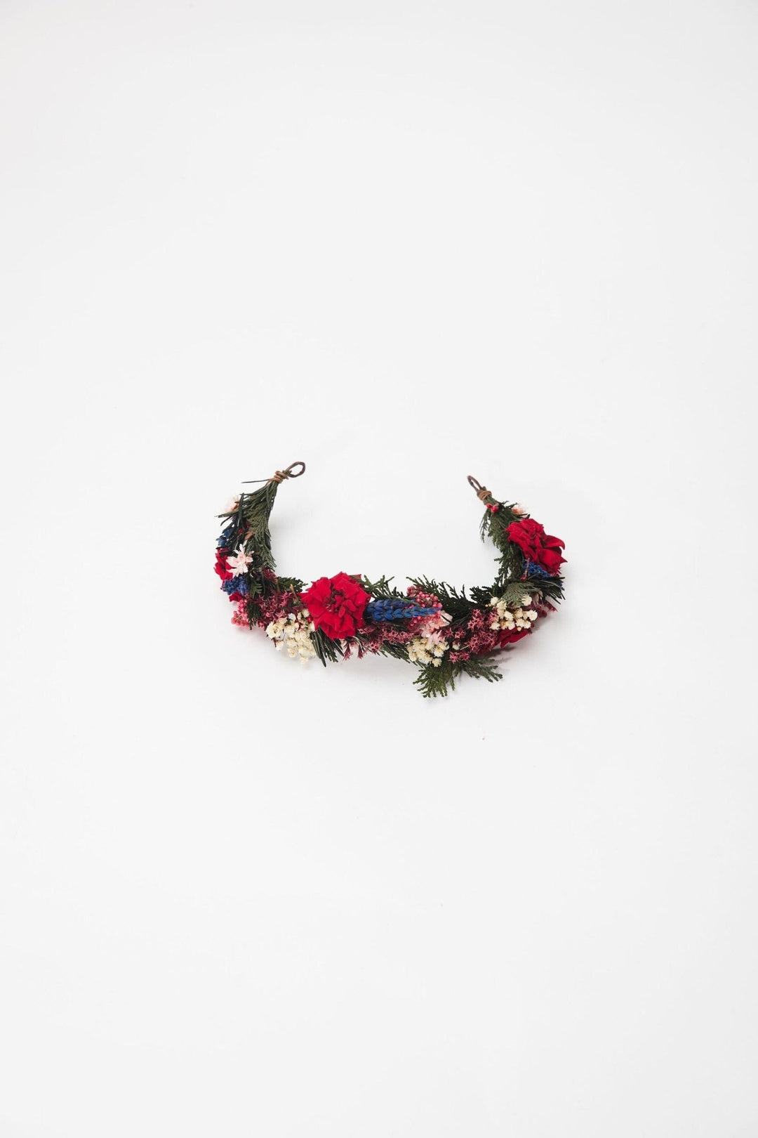 Custom Wedding Accessory Set: 2x Christmas headband with antlers – handmade floral hair accessory by magaela