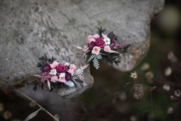 Handmade Flower Shoe Clips: Romantic Bridal Accessory – handmade floral hair accessory by magaela