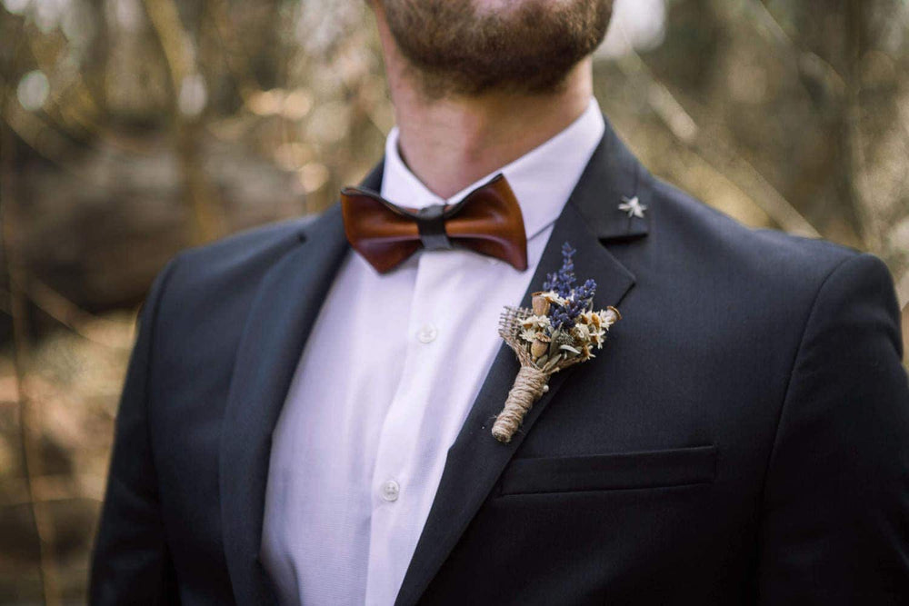 Lavender Boutonniere: Rustic Provence Wedding Groom Accessory – handmade floral hair accessory by magaela