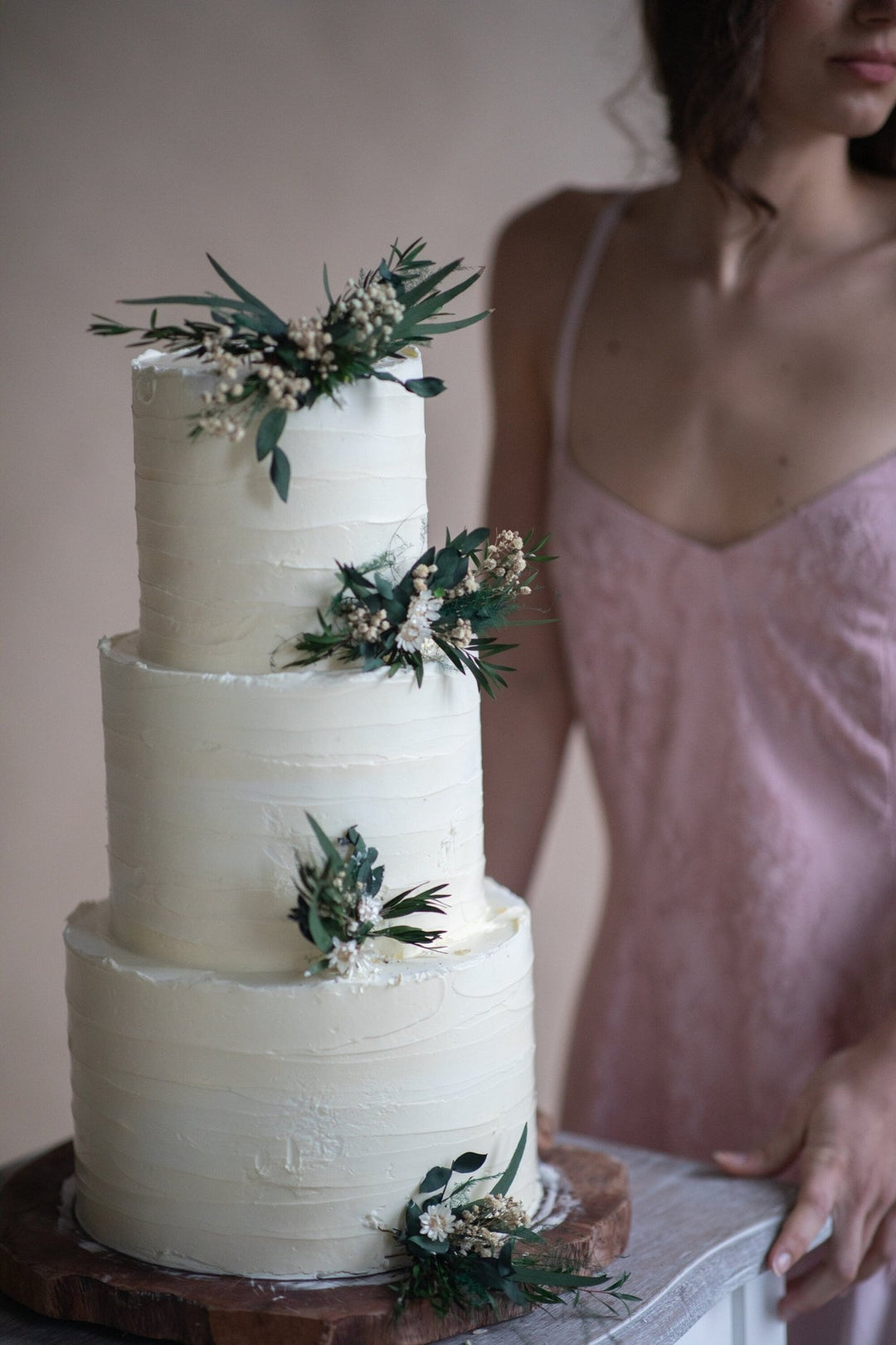 Preserved Eucalyptus Wedding Cake Toppers: Greenery Cake Flowers – handmade floral hair accessory by magaela