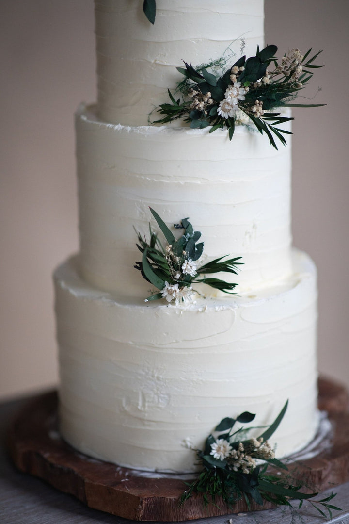 Preserved Eucalyptus Wedding Cake Toppers: Greenery Cake Flowers – handmade floral hair accessory by magaela