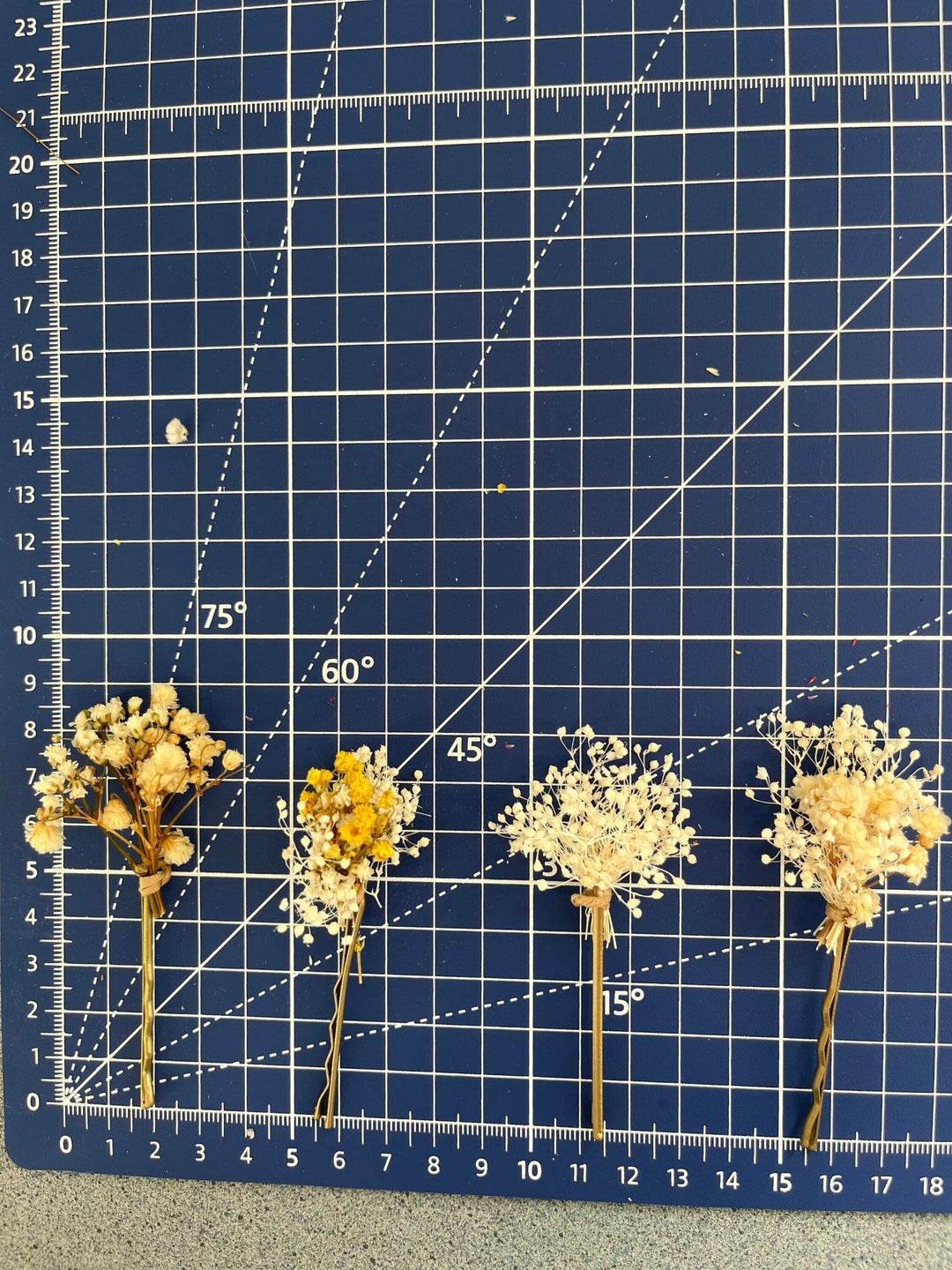 Baby's Breath Flower Hairpins: Ivory Wedding Bobby Pins – handmade floral hair accessory by magaela