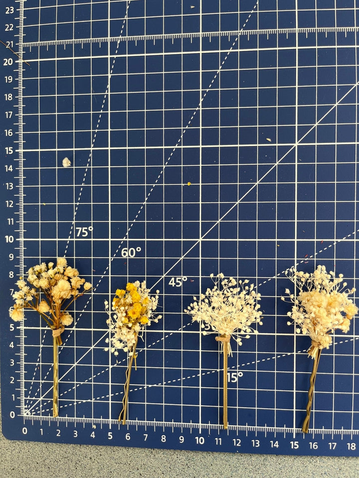 Baby's Breath Flower Hairpins: Ivory Wedding Bobby Pins – handmade floral hair accessory by magaela