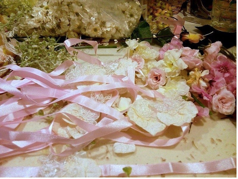 Custom order - small changes – handmade floral hair accessory by magaela