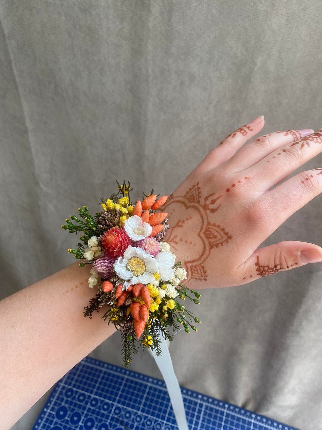 Dried Flower Boutonniere: Natural Meadow Wedding Groom Corsage – handmade floral hair accessory by magaela