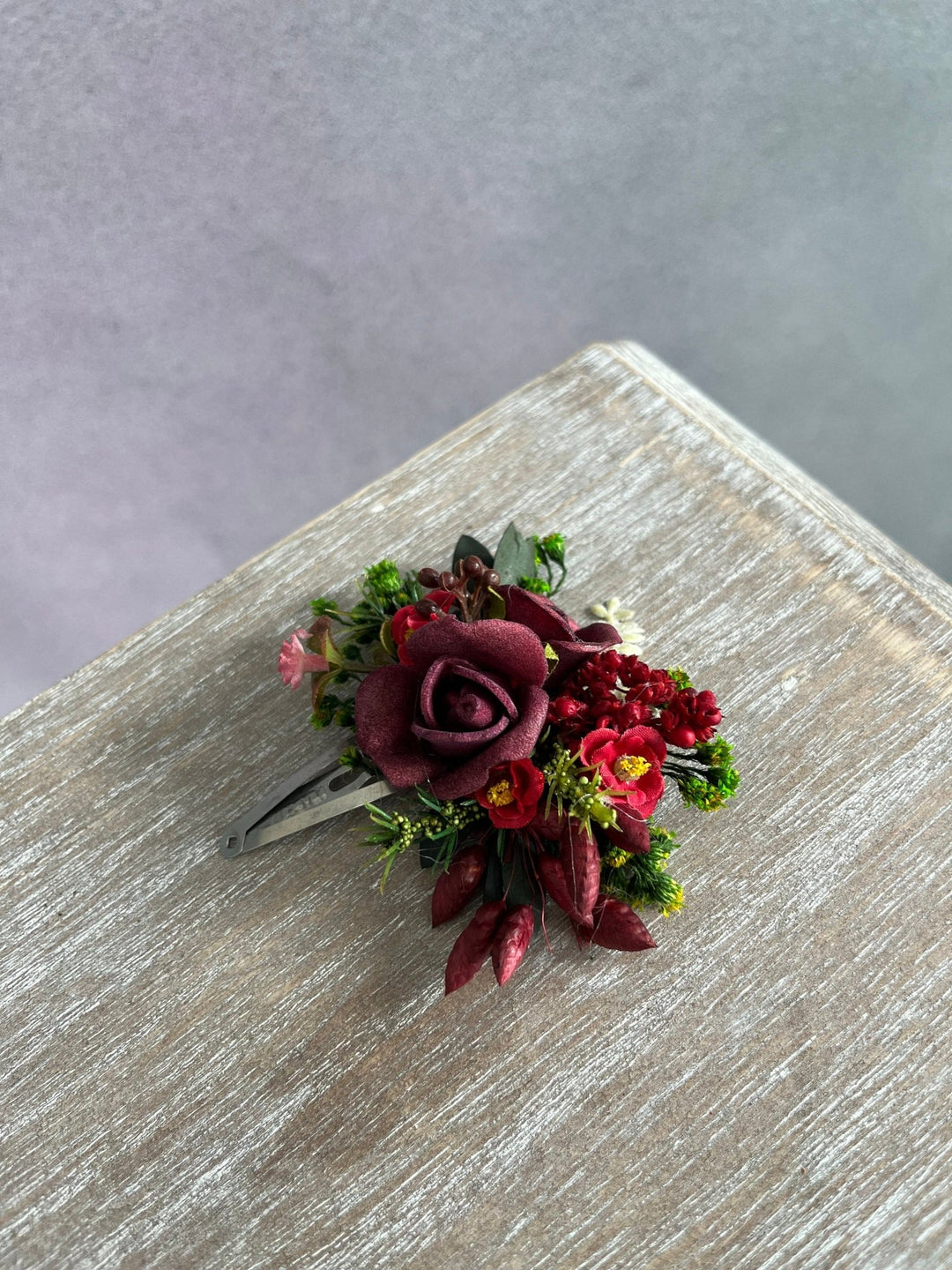 Floral Hair Clips: Wedding Flower Girl Bridal Accessories – handmade floral hair accessory by magaela