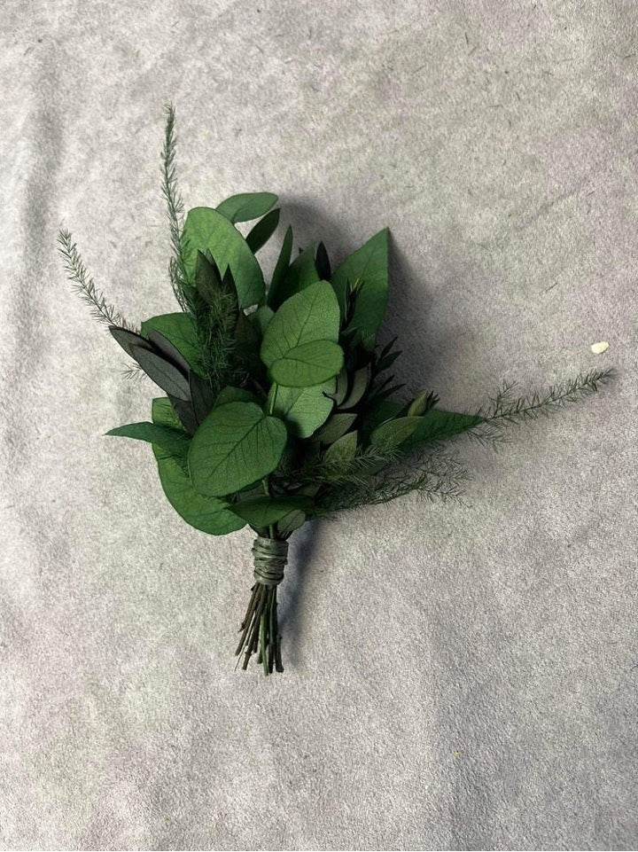 Greenery Bridal Wreath: Eucalyptus Flower Crown, Boho Wedding – handmade floral hair accessory by magaela