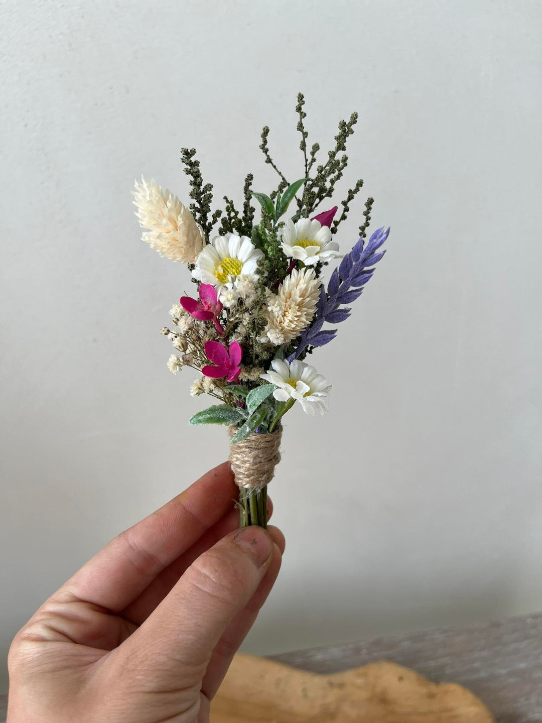 Lavender Daisy Flower Crown: Bridal Meadow Headpiece – handmade floral hair accessory by magaela