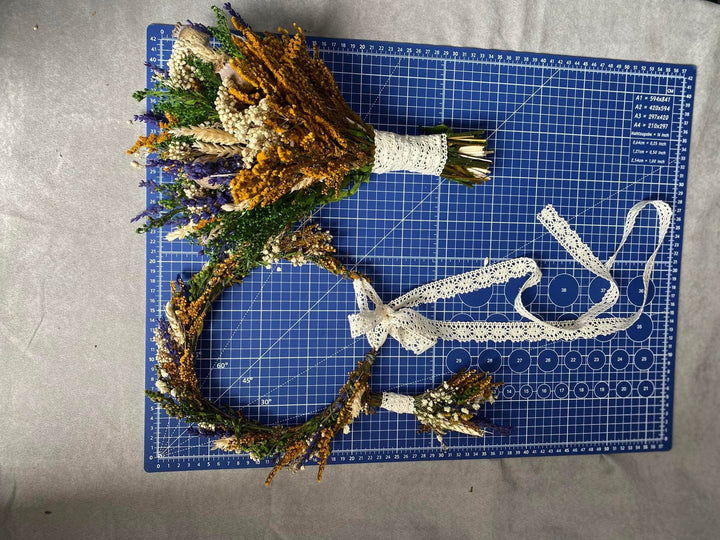 Natural Preserved Lavender Boutonniere: Rustic Groom Wedding Accessory – handmade floral hair accessory by magaela