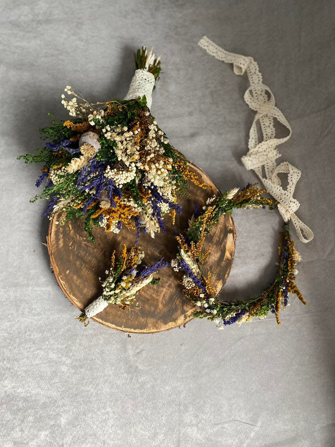 Natural Preserved Lavender Boutonniere: Rustic Groom Wedding Accessory – handmade floral hair accessory by magaela