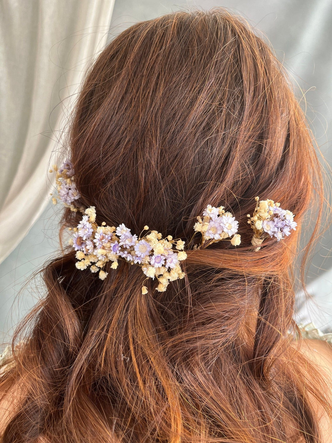 Dried Lavender Hair Pins: Romantic Wedding Hair Accessories – handmade floral hair accessory by magaela