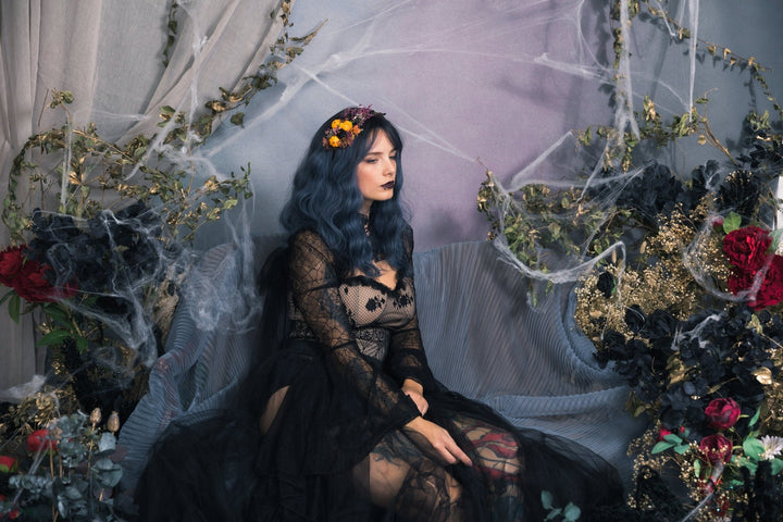 Pumpkin Flower Headband: Halloween Fall Wedding Hair Accessory – handmade floral hair accessory by magaela