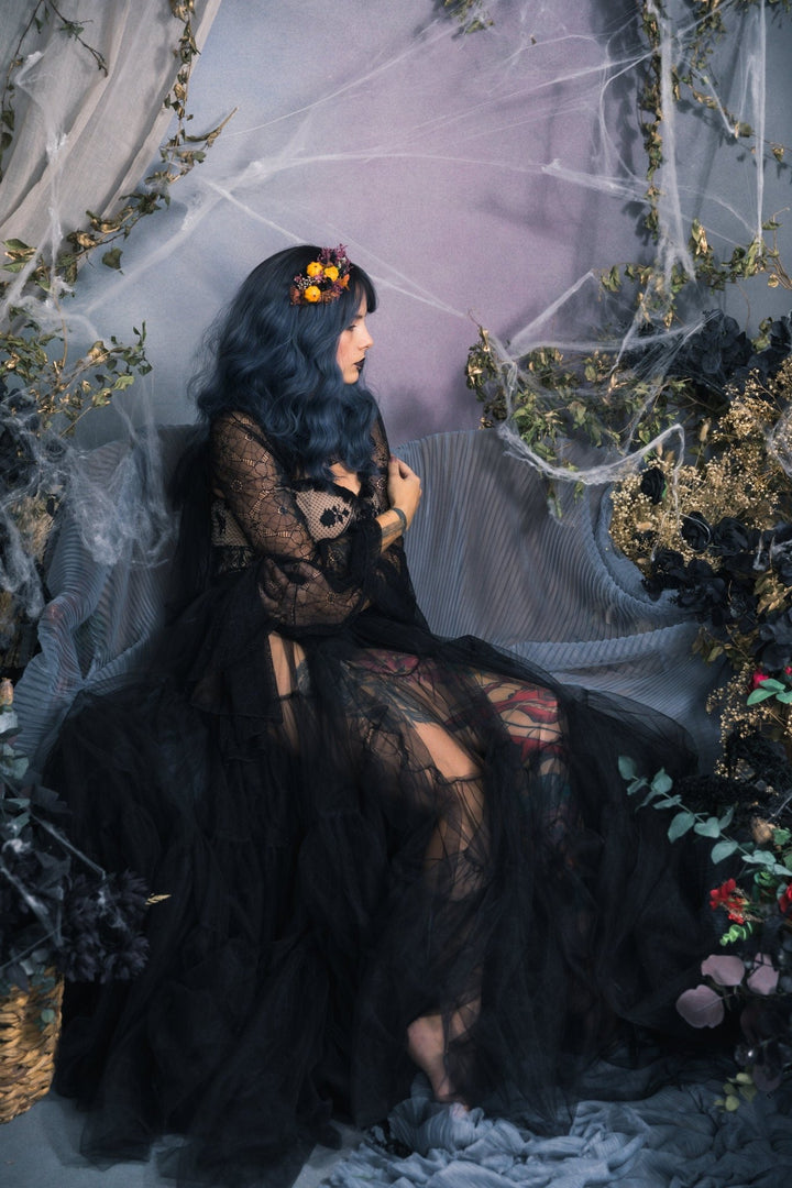 Pumpkin Flower Headband: Halloween Fall Wedding Hair Accessory – handmade floral hair accessory by magaela