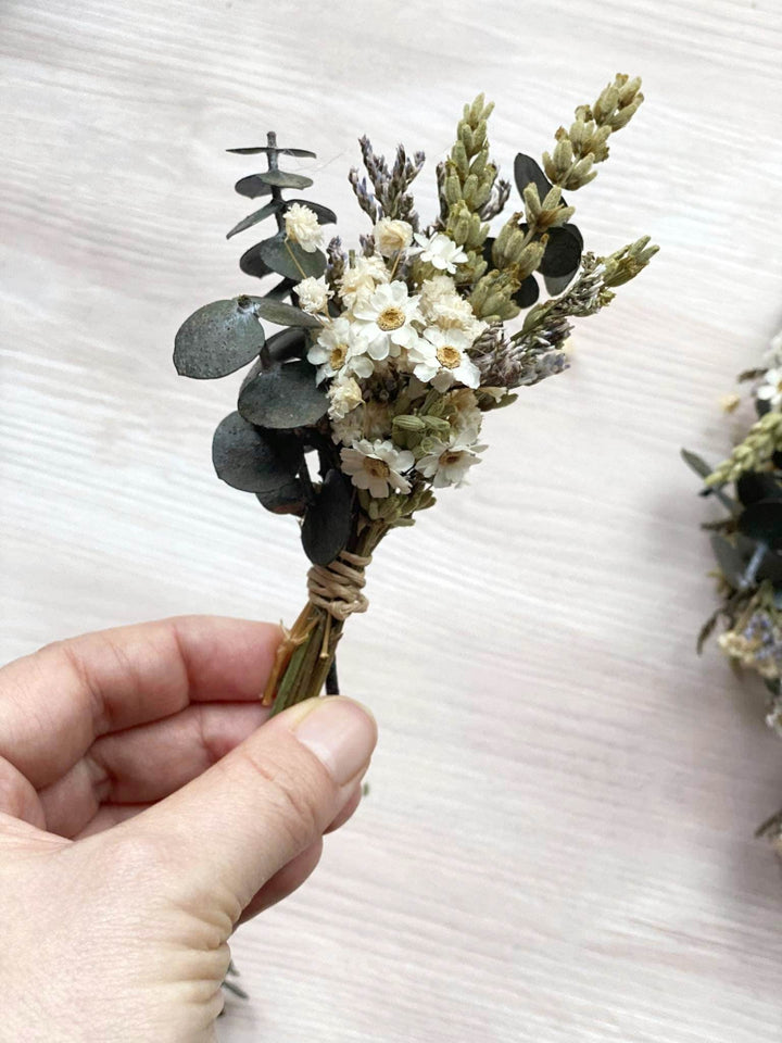 Eucalyptus Wedding Hair Accessories: Greenery Flower Crown, Boutonniere & Hair Comb – handmade floral hair accessory by magaela