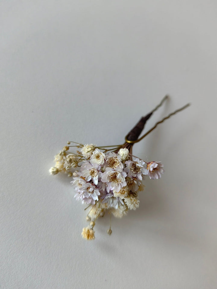 Dried Lavender Hair Pins: Romantic Wedding Hair Accessories – handmade floral hair accessory by magaela