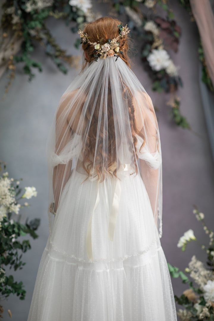 Shapeable flower wedding hair arrangement Flexible flower headpiece Nude hair vine Mocha mousse Nude wedding Rustic flower hair comb – handmade floral hair accessory by magaela