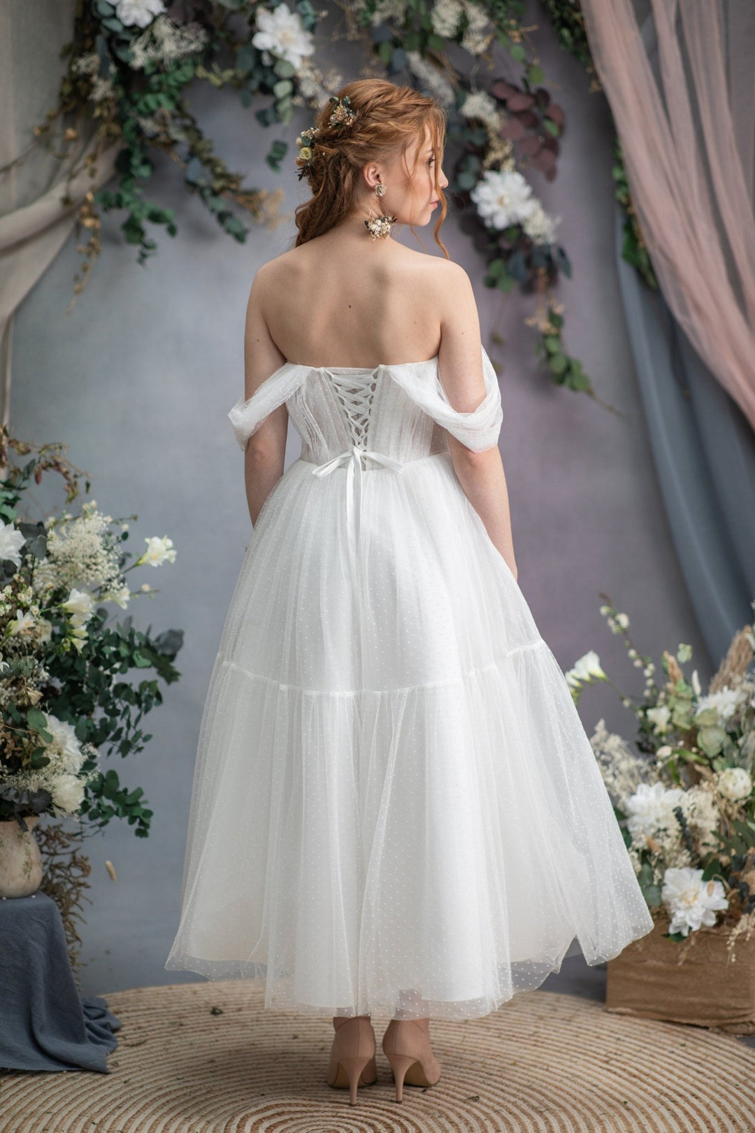 Shapeable flower wedding hair arrangement Flexible flower headpiece Nude hair vine Mocha mousse Nude wedding Rustic flower hair comb – handmade floral hair accessory by magaela