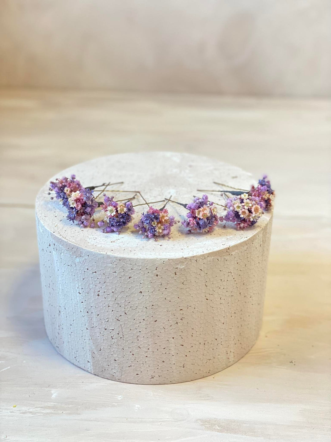 Dried Flower Hairpins: Purple & Pink Wedding Hair Accessory – handmade floral hair accessory by magaela