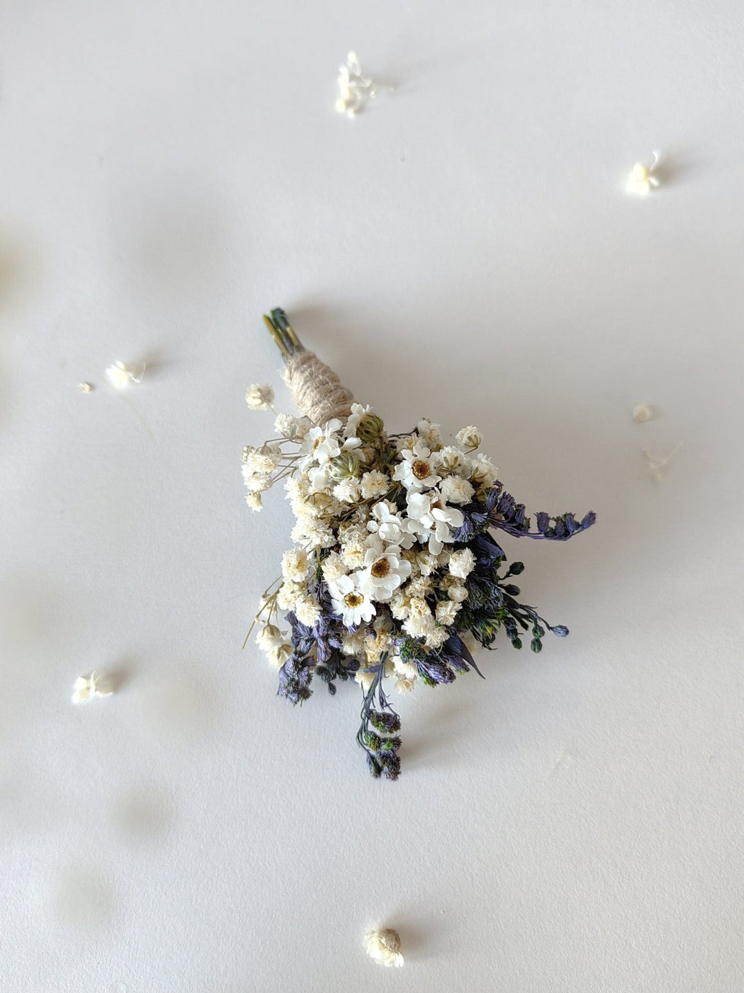 Lavender Boutonniere: Dried Flower Wedding Groom Accessory – handmade floral hair accessory by magaela