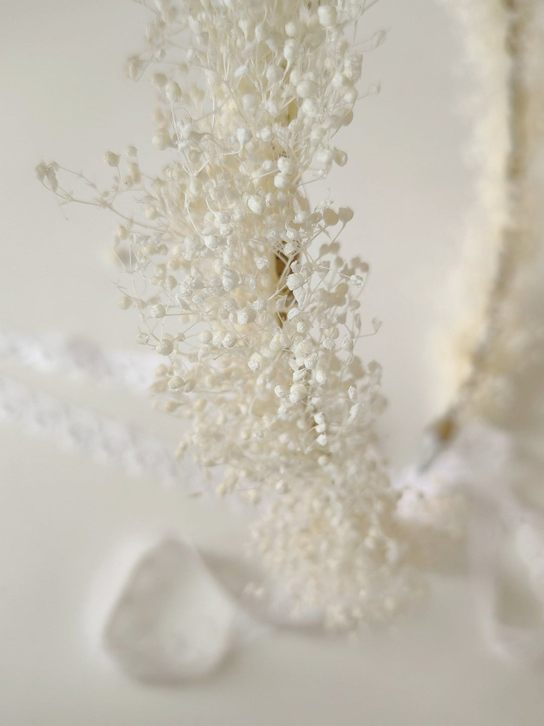 Baby's Breath Flower Crown: Ivory Wedding Wreath – handmade floral hair accessory by magaela