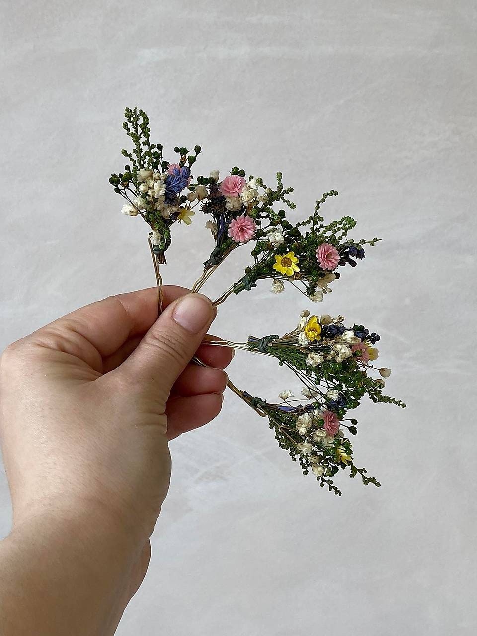Wildflower Hairpins: Romantic Wedding Hair Accessories – handmade floral hair accessory by magaela