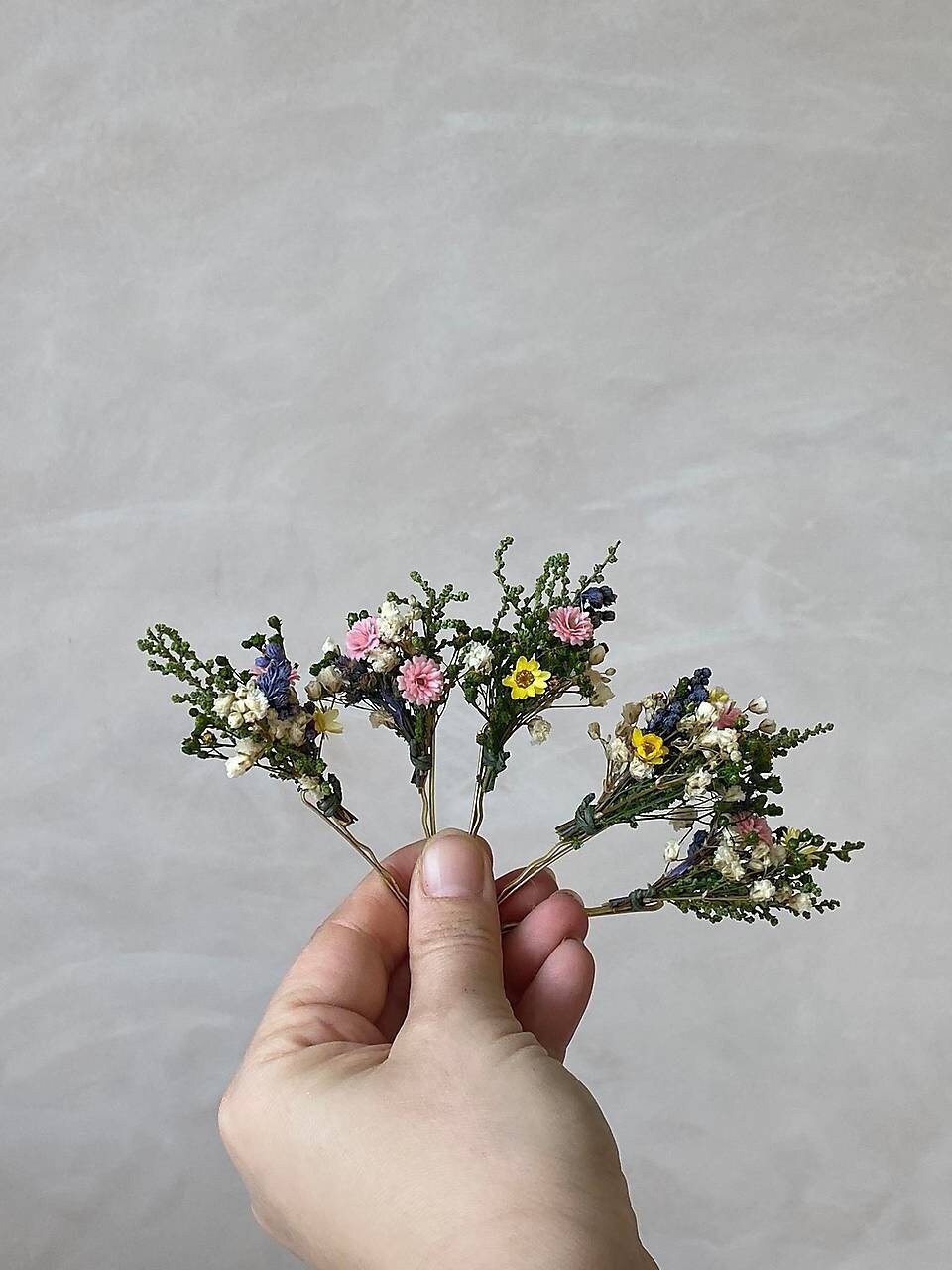 Wildflower Hairpins: Romantic Wedding Hair Accessories – handmade floral hair accessory by magaela