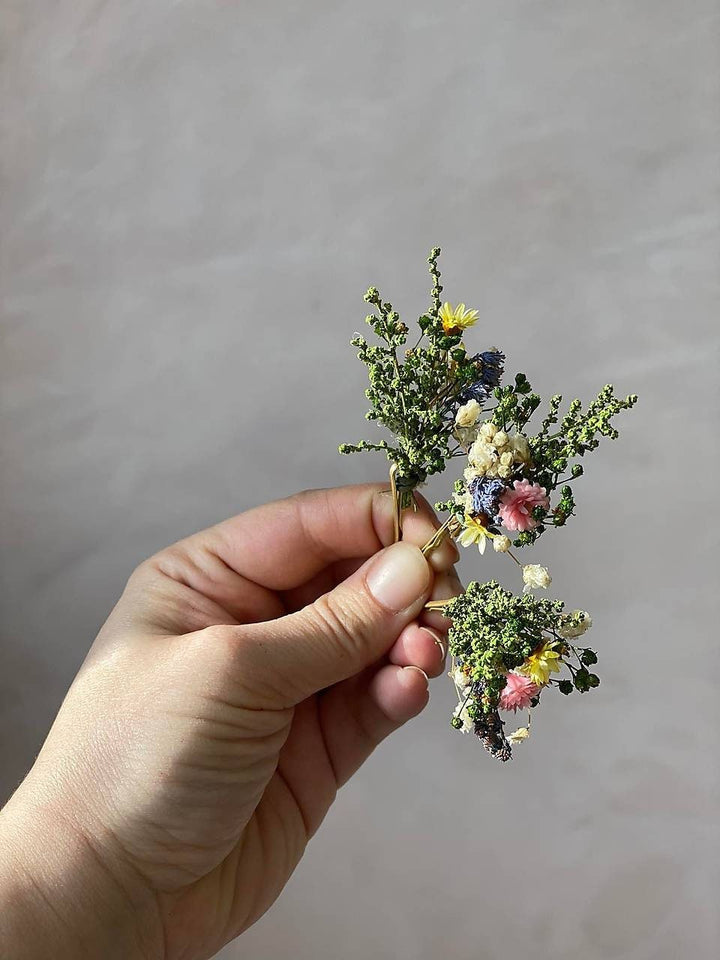 Wildflower Hairpins: Romantic Wedding Hair Accessories – handmade floral hair accessory by magaela