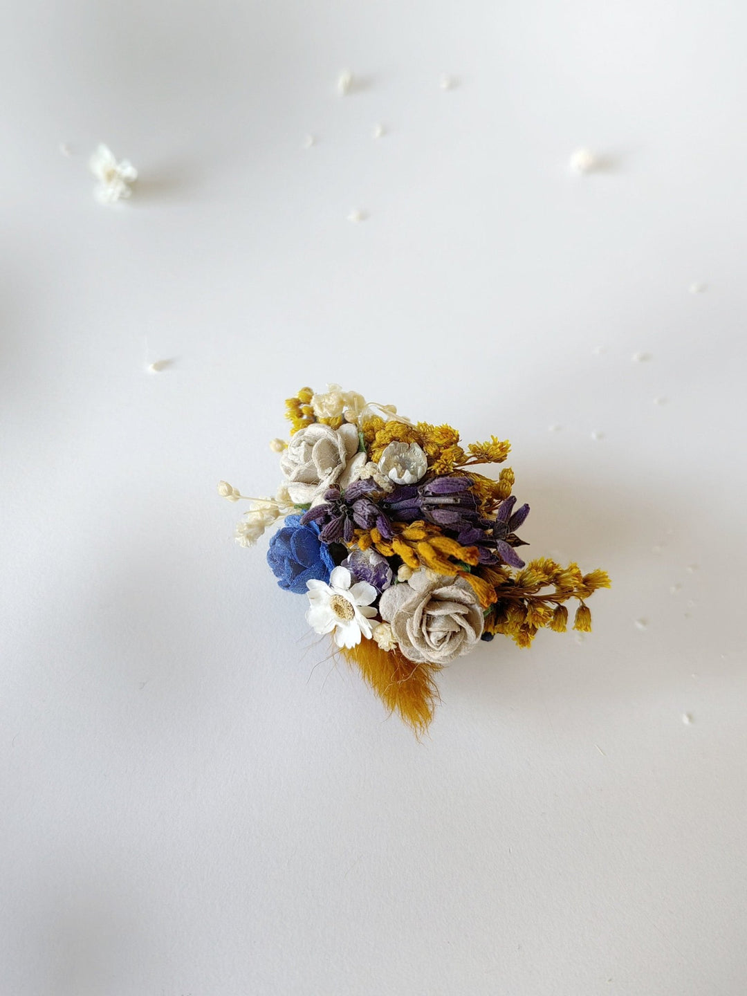 Boho Flower Ring: Autumn Wedding Jewelry, Adjustable Band – handmade floral hair accessory by magaela