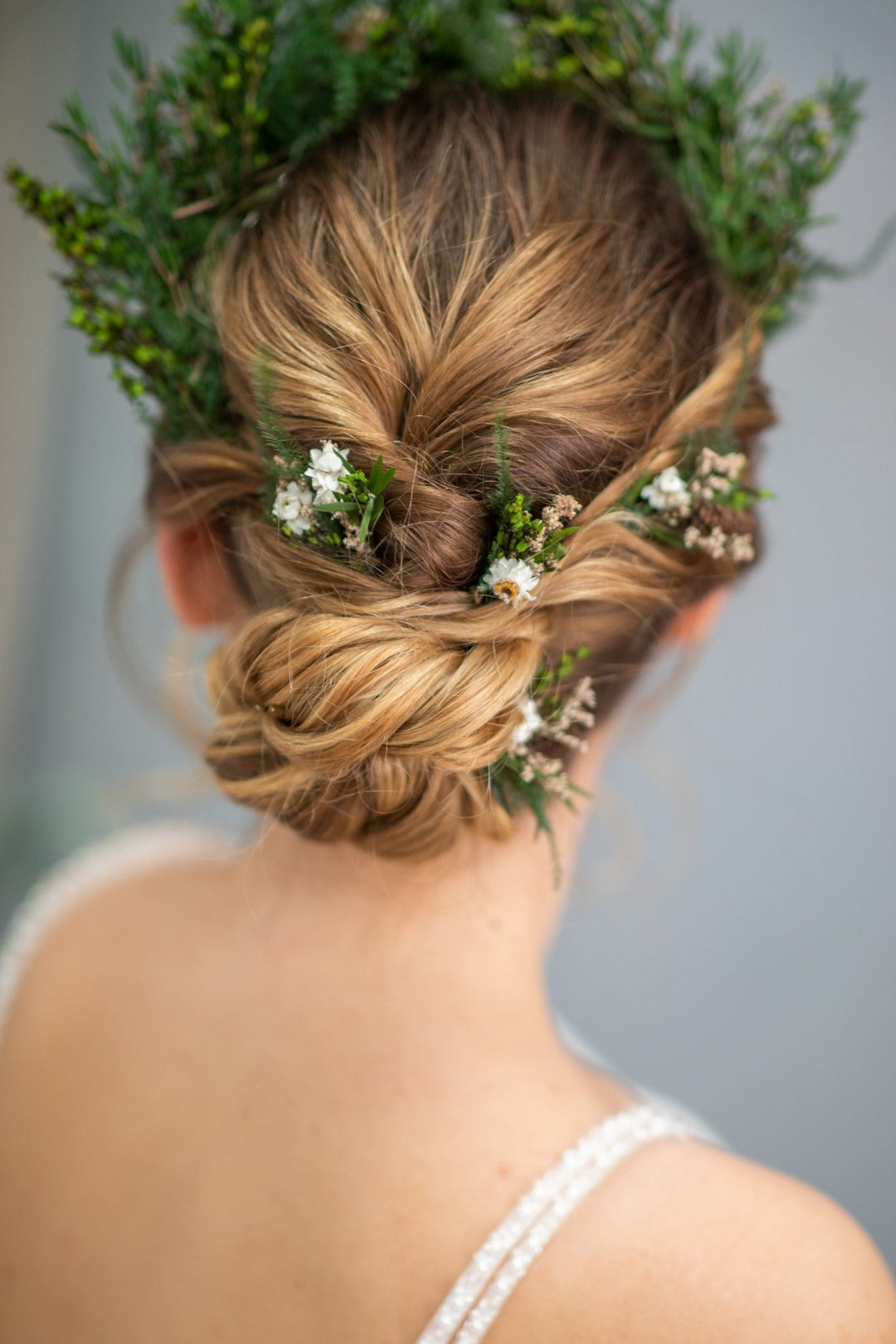 Woodland Flower Hair Pins: Rustic Wedding Bridal Hair Accessories – handmade floral hair accessory by magaela