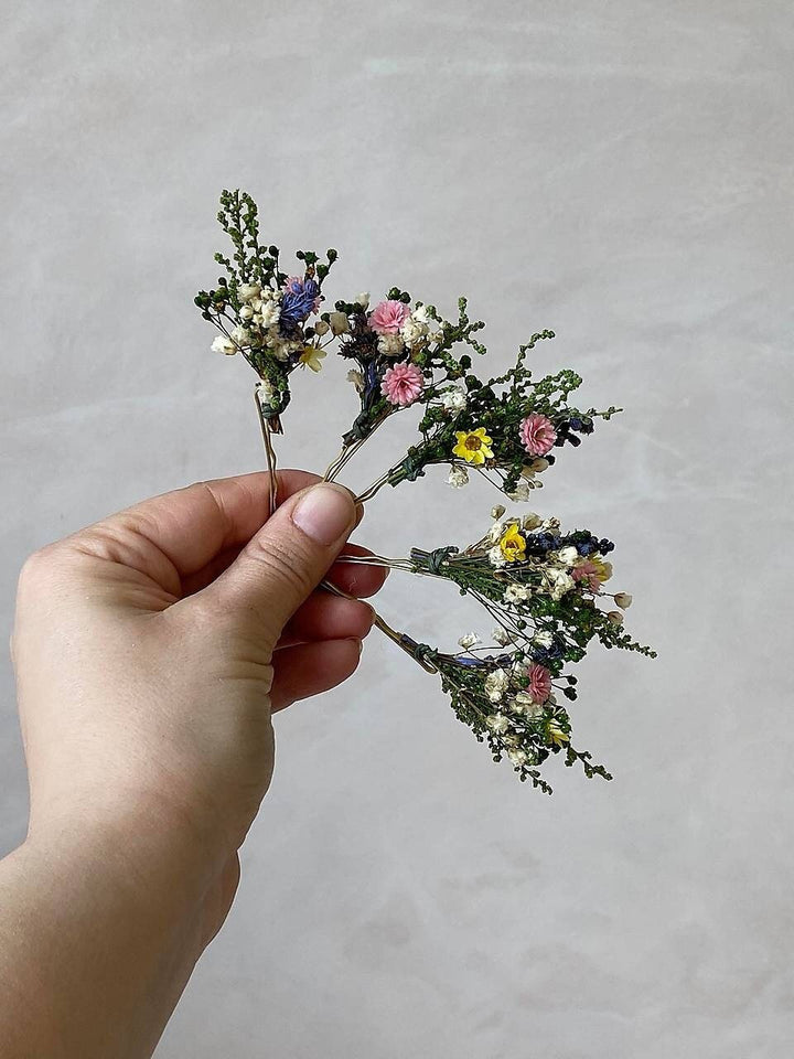 Wildflower Hairpins: Romantic Wedding Hair Accessories – handmade floral hair accessory by magaela