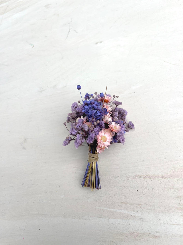 Dried Flower Hairpins: Purple & Pink Wedding Hair Accessory – handmade floral hair accessory by magaela