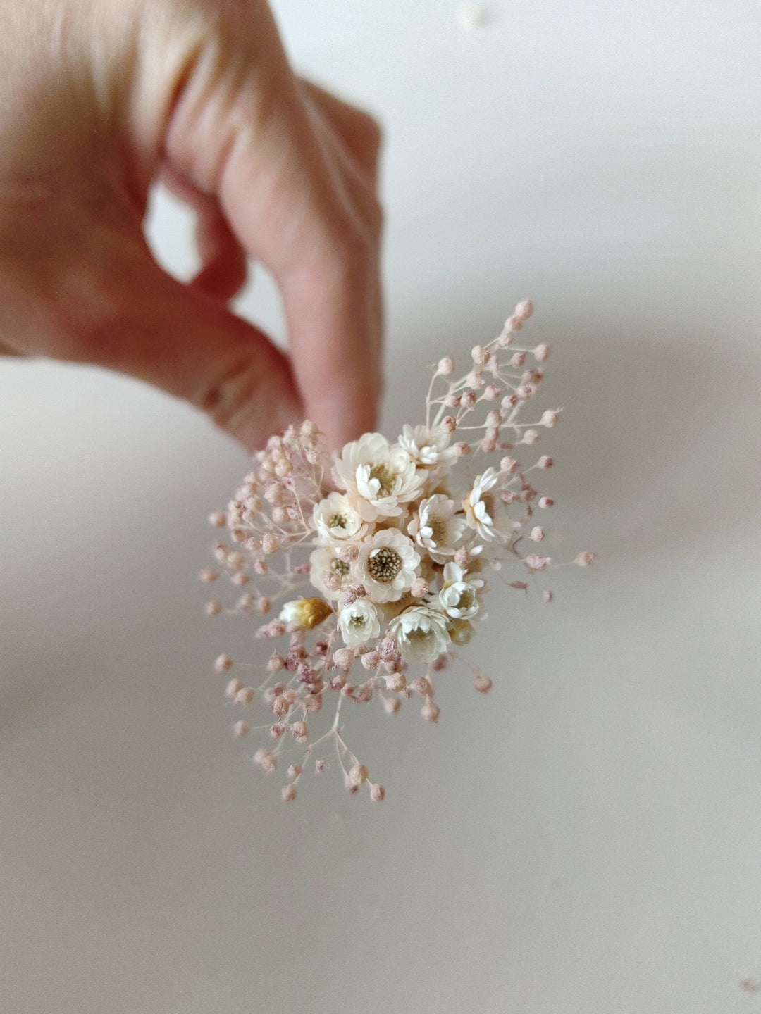 Rose Gold Wedding Hair Pins: Ivory Flower Bridal Accessory – handmade floral hair accessory by magaela