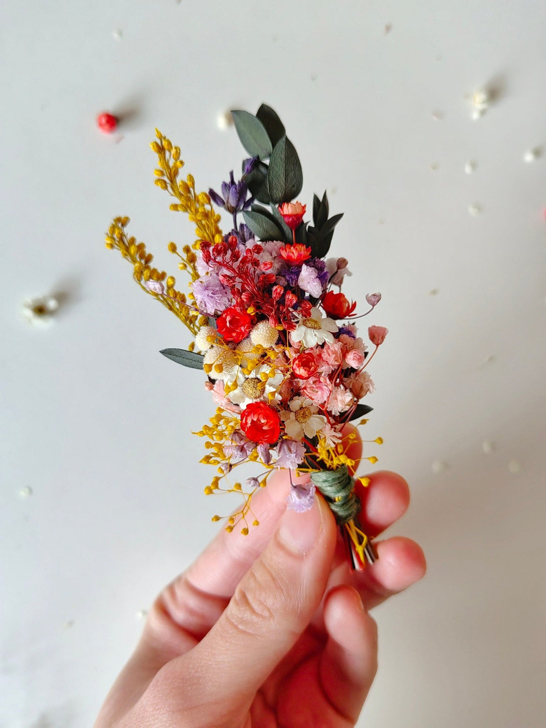 Wildflower Boutonniere: Rustic Summer Wedding Corsage – handmade floral hair accessory by magaela