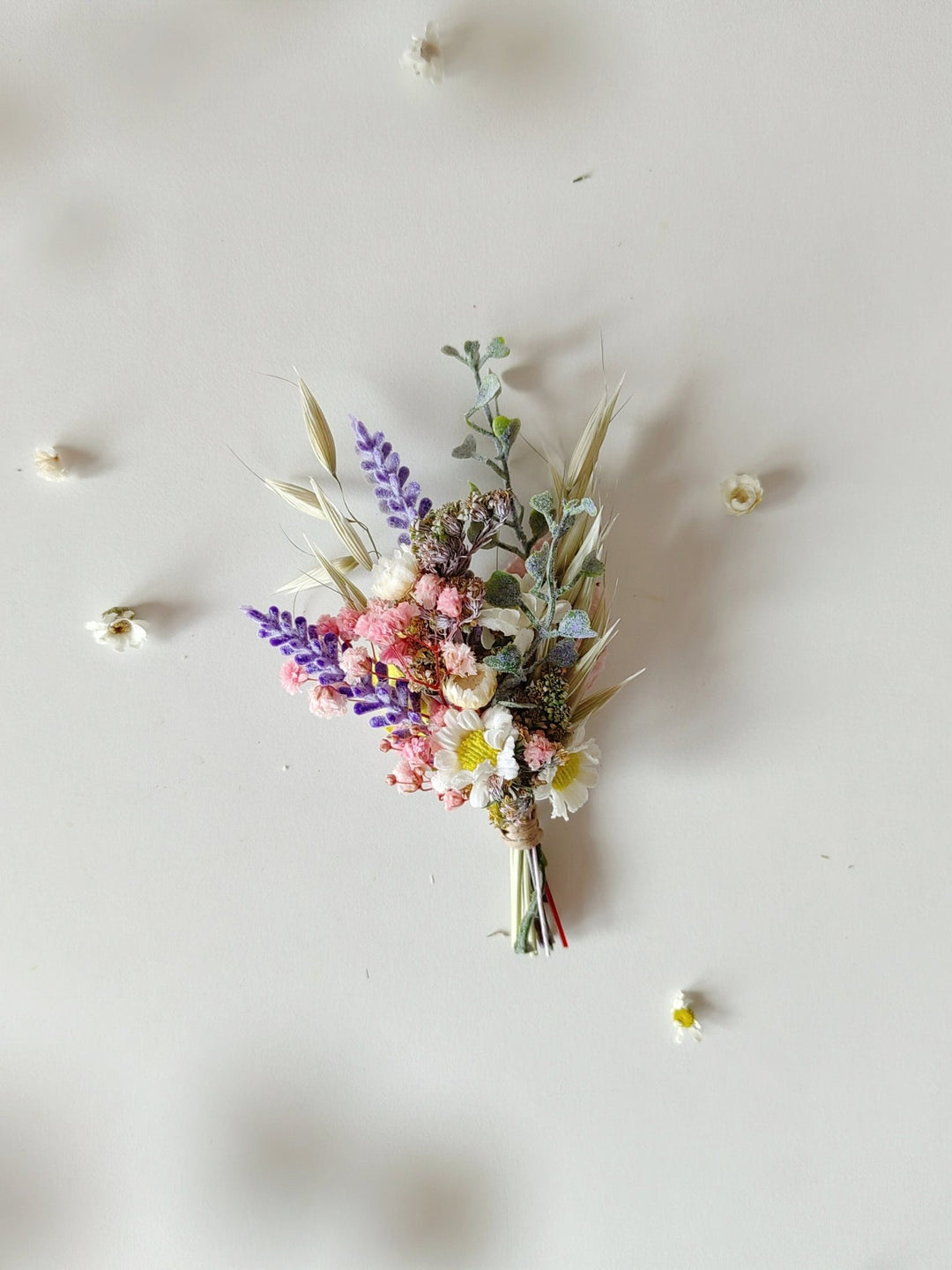 Meadow Flower Boutonniere: Summer Wedding Groom Corsage – handmade floral hair accessory by magaela