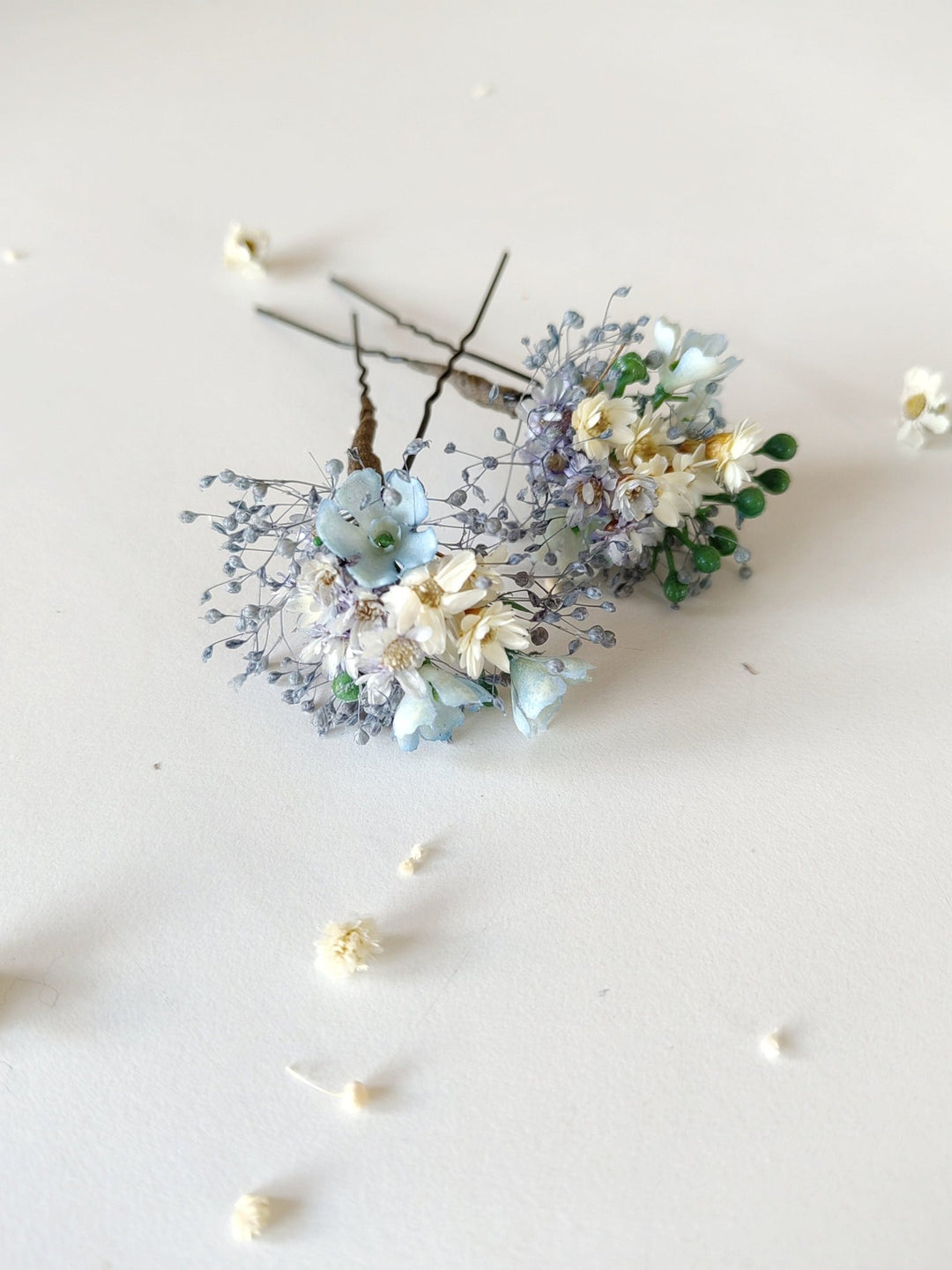 Wildflower Hairpins: Bridal Hair Accessories – handmade floral hair accessory by magaela