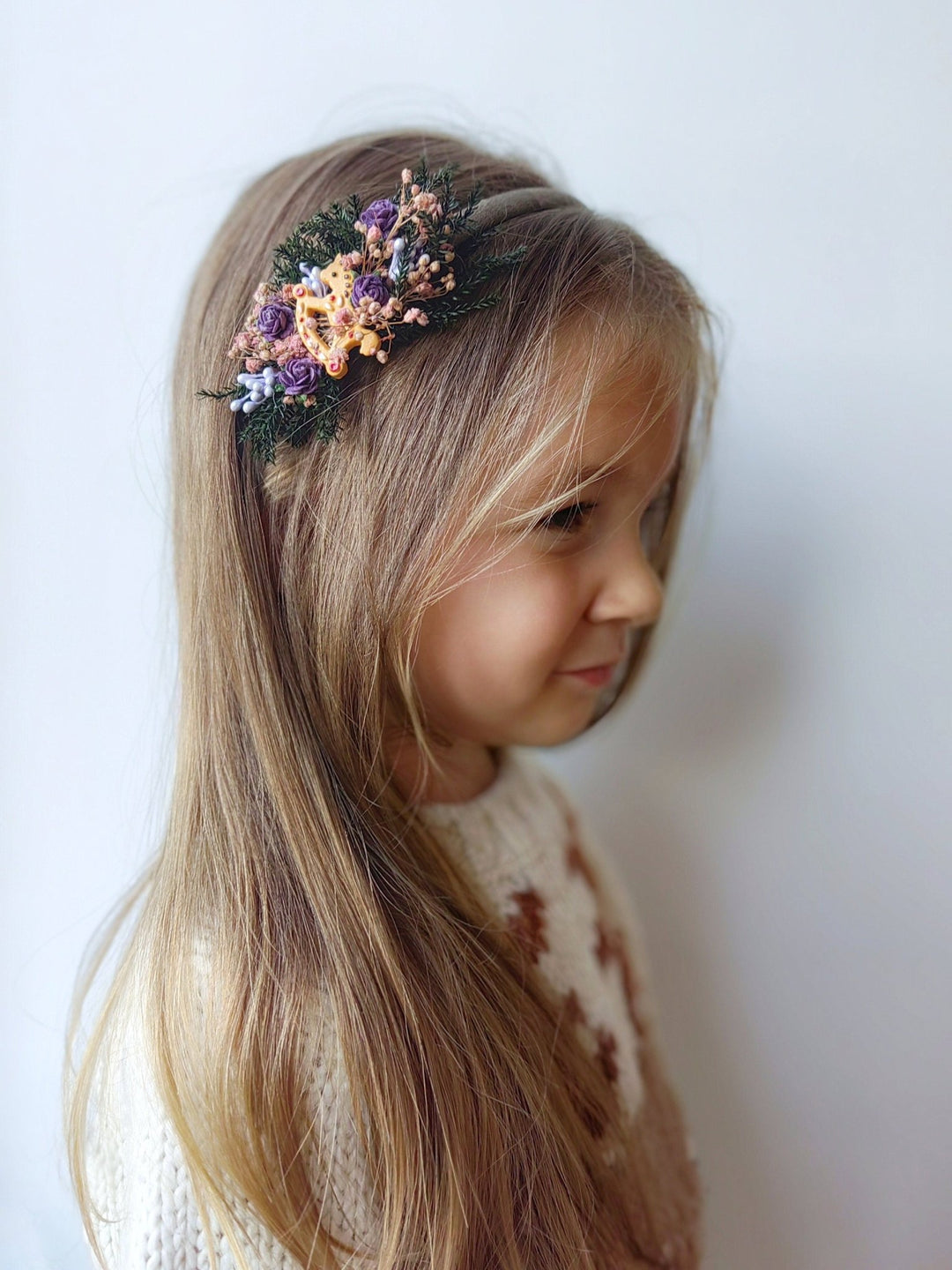 Christmas Flower Headband: Gingerbread Wedding Hair Accessory – handmade floral hair accessory by magaela