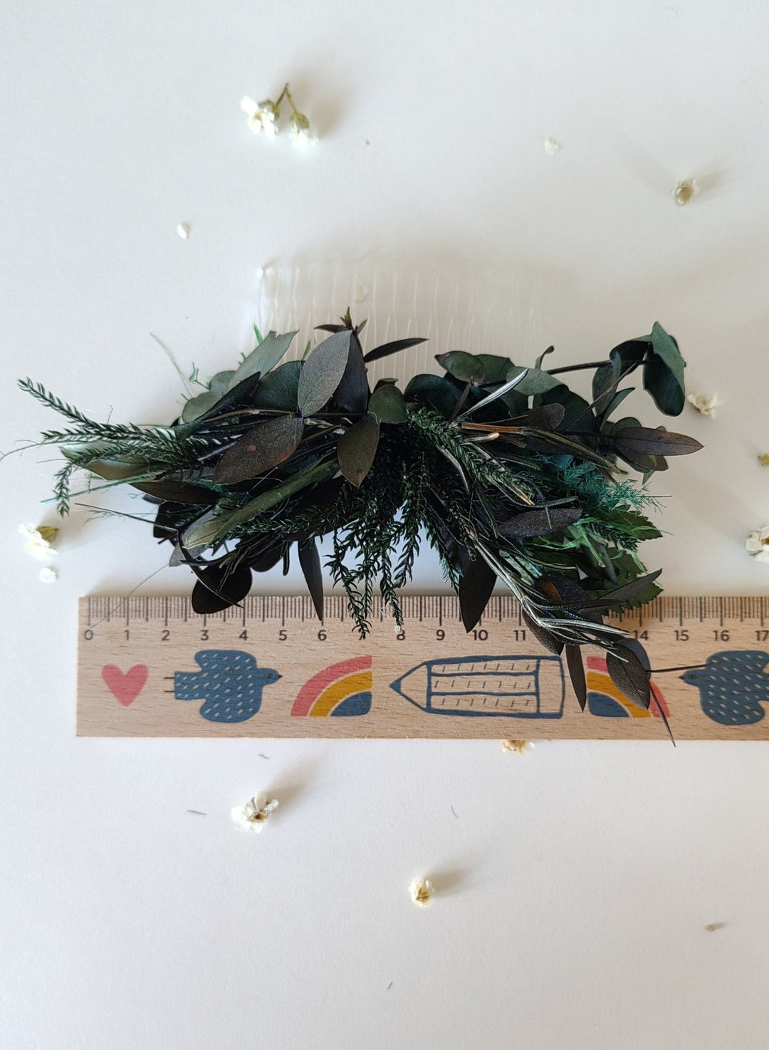 Woodland Bride Hair Comb: Greenery Wedding Accessory – handmade floral hair accessory by magaela