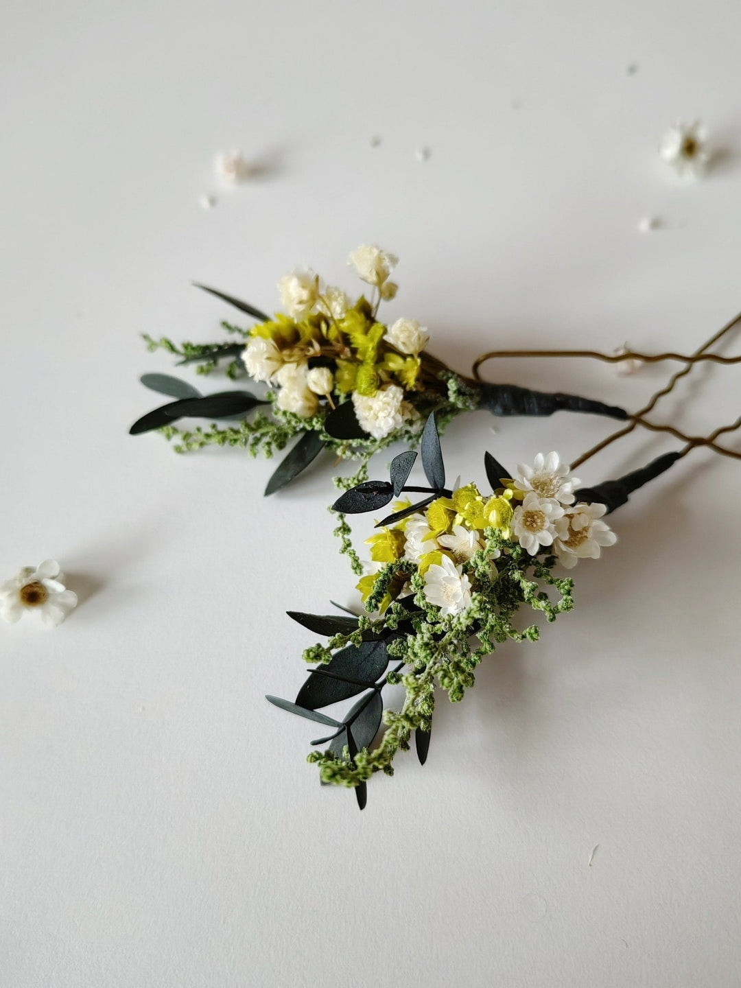 Wildflower Hairpins: Bridal Hair Accessories – handmade floral hair accessory by magaela