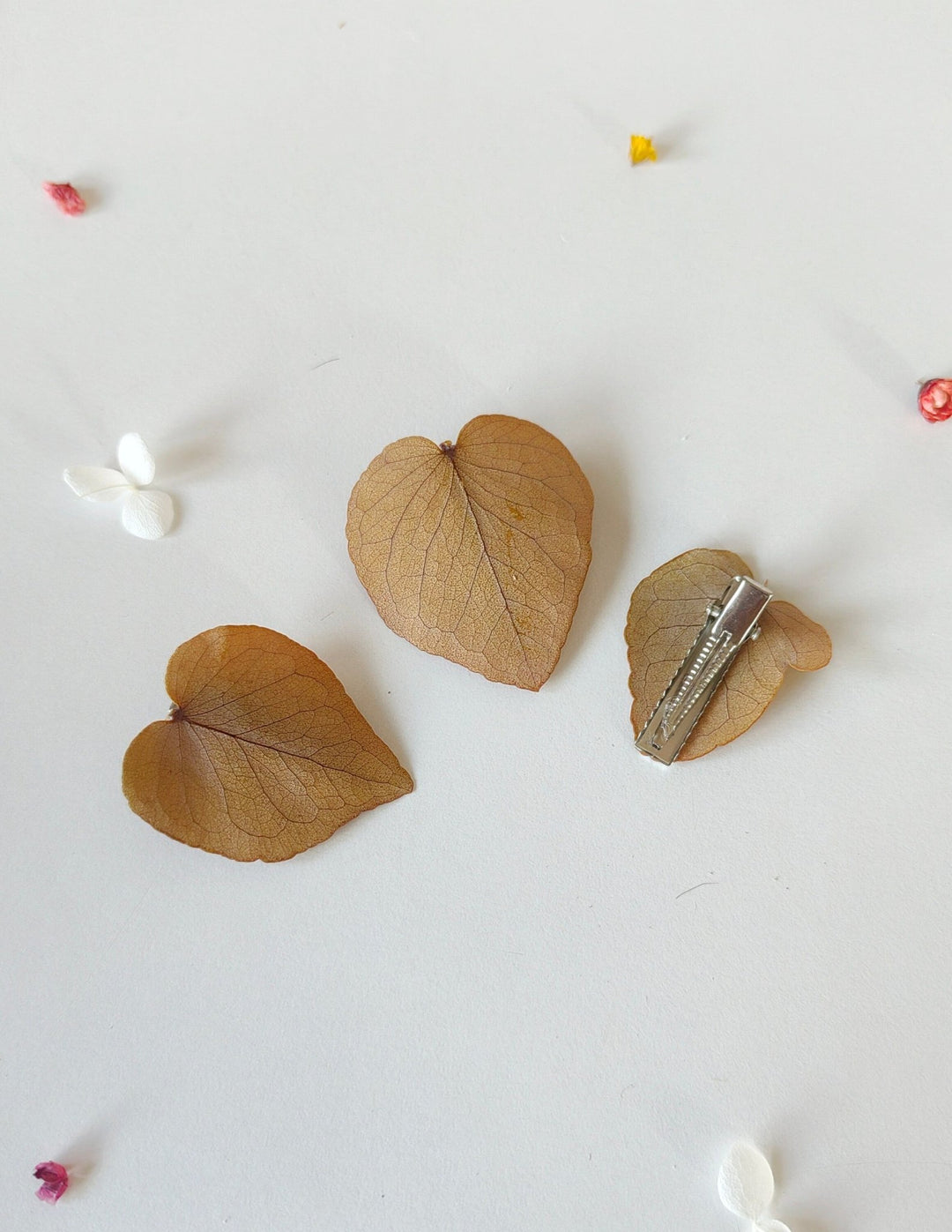 Cream Flower Hair Clips: Romantic Autumn Wedding Bridal Hairpiece – handmade floral hair accessory by magaela