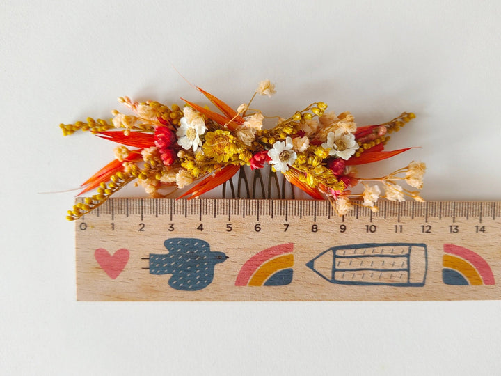 Rustic Autumn Wedding Flower Set: Preserved Bridal Hair Accessories – handmade floral hair accessory by magaela