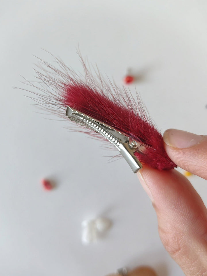 Autumn Wedding Flower Hair Clip Set: Preserved Rustic Hair Accessories – handmade floral hair accessory by magaela