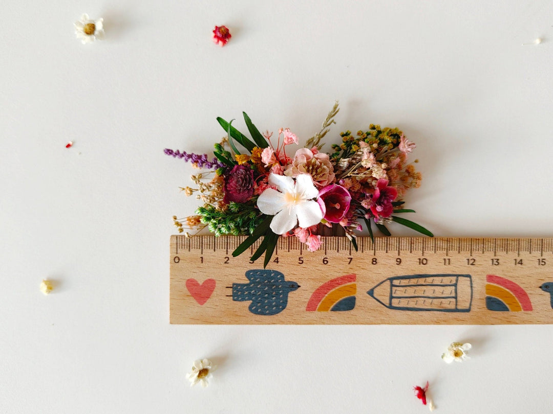 Autumn Flower Hair Comb: Rustic Wedding Bridal Hair Accessory – handmade floral hair accessory by magaela