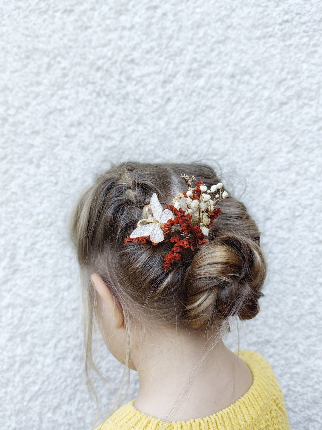 Terracotta Butterfly Hairpins: Autumn Wedding Bridal Hair Accessory – handmade floral hair accessory by magaela