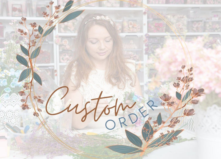 Custom Order Fee – handmade floral hair accessory by magaela