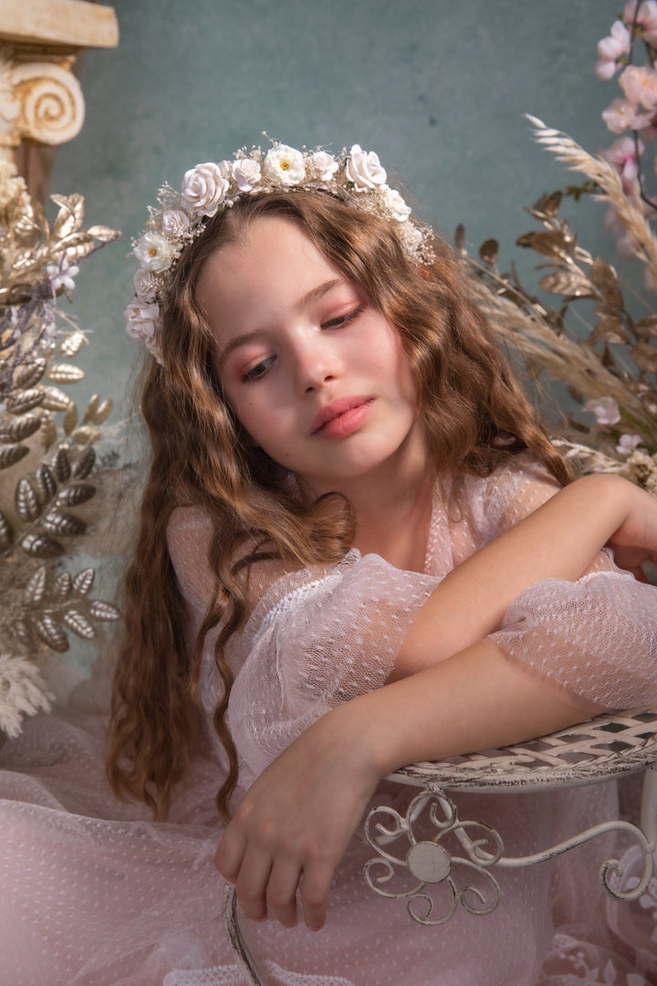 Ivory Flower Headband: Wedding Bridal Hair Accessory – handmade floral hair accessory by magaela