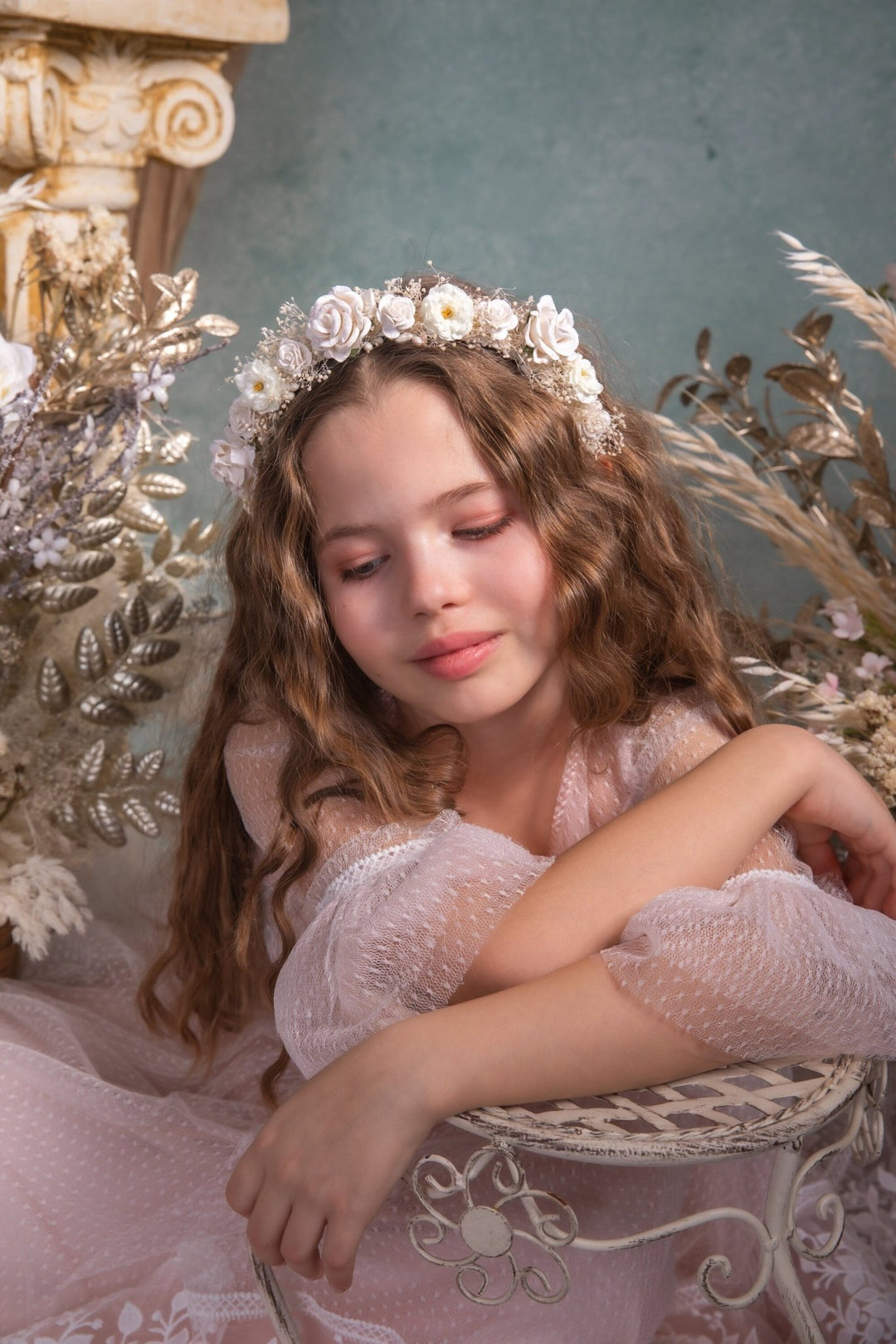 Ivory Flower Headband: Wedding Bridal Hair Accessory – handmade floral hair accessory by magaela