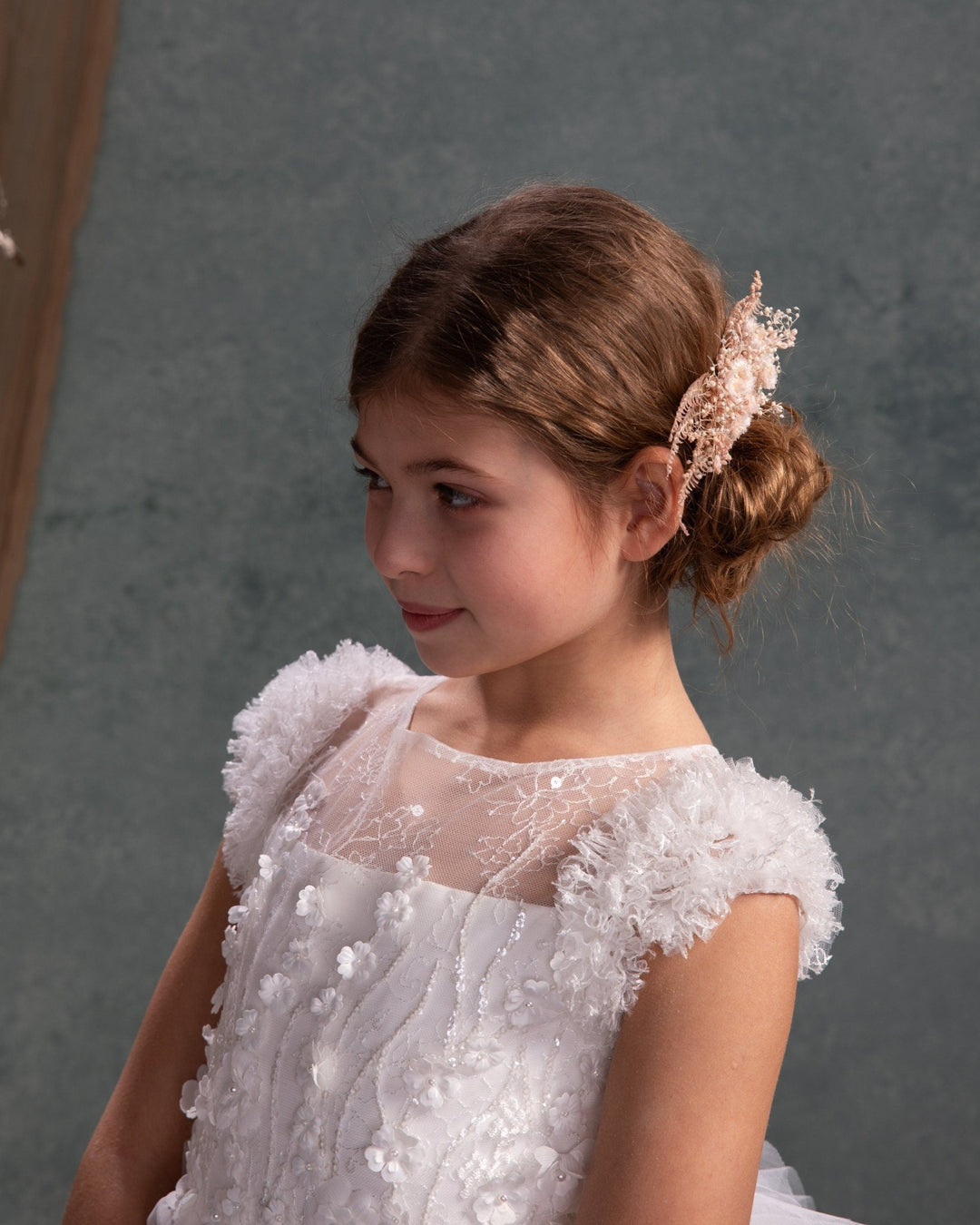 Pink Floral Hair Comb: Romantic Preserved Flower Bridal Accessory – handmade floral hair accessory by magaela