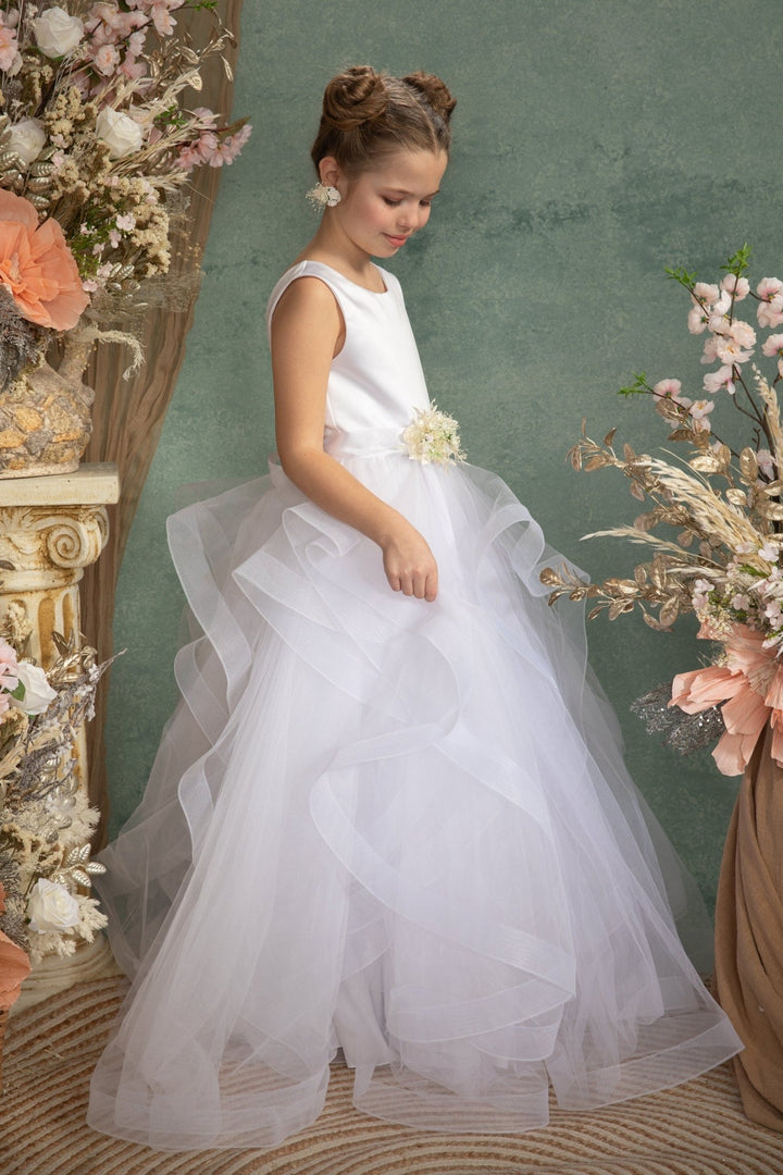 White Rose Flower Earrings: Communion, Wedding, Bridal Jewelry – handmade floral hair accessory by magaela